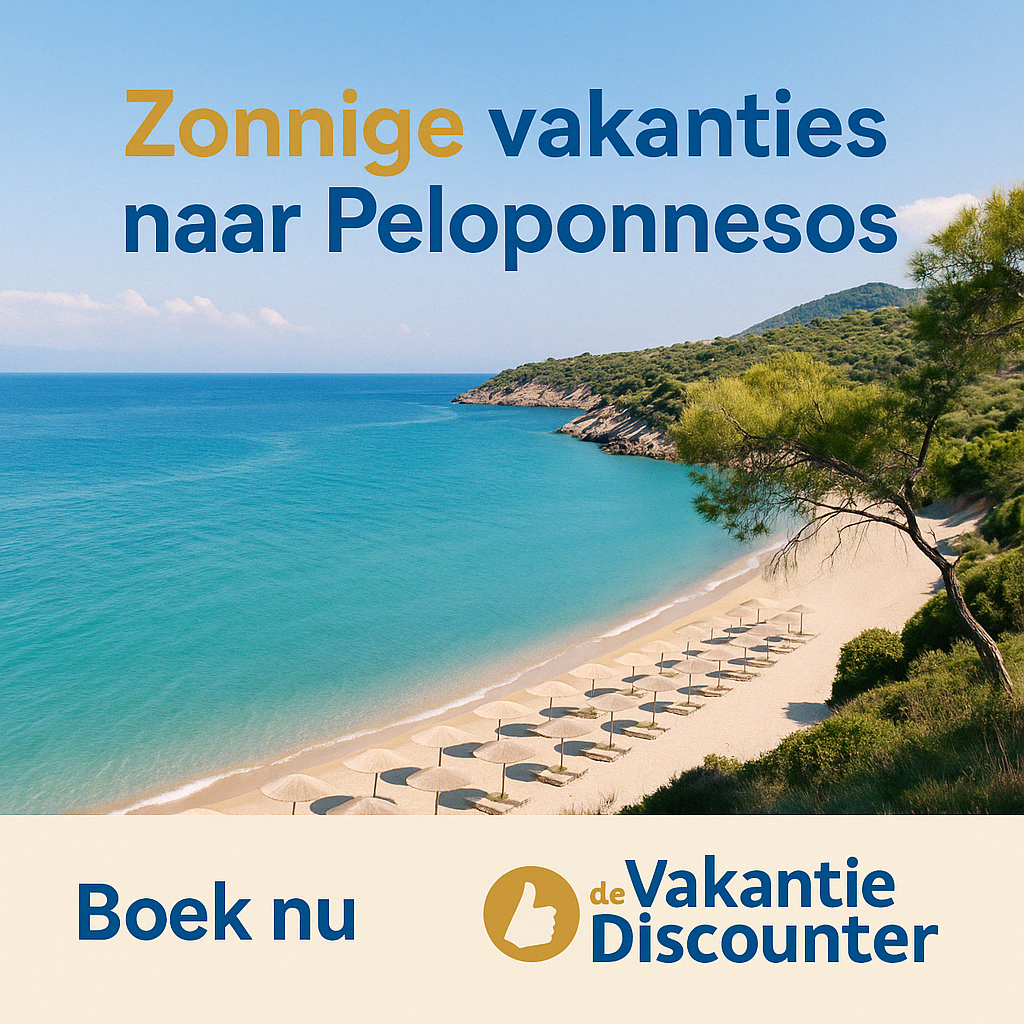 Zonnige vakanties naar Peloponnesos in Griekenland